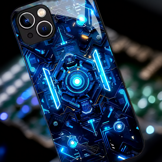 Futuristisches AI-Mainboard in Blau – Modernste Technik trifft auf stilvollen Schutz