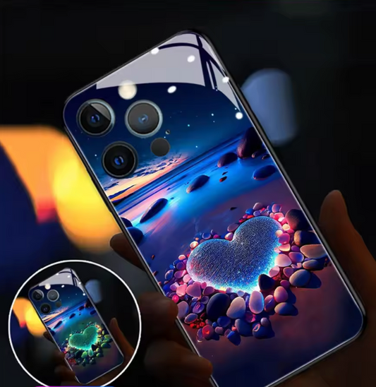 Herzstein im Steinkreis am Strand“ – Ein Symbol der Ruhe und Eleganz für dein iPhone
