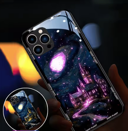 Mystisches Schloss mit Vollmond – Zauberhaftes Design für dein iPhone