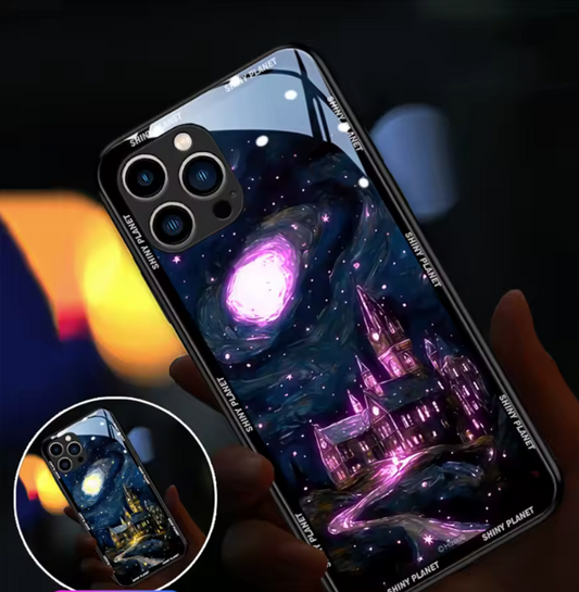 Mystisches Schloss mit Vollmond – Zauberhaftes Design für dein iPhone