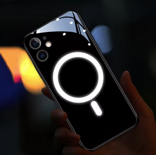 LED-Handyhülle mit stilvollem Leuchtring – Minimalistisches Design für dein iPhone