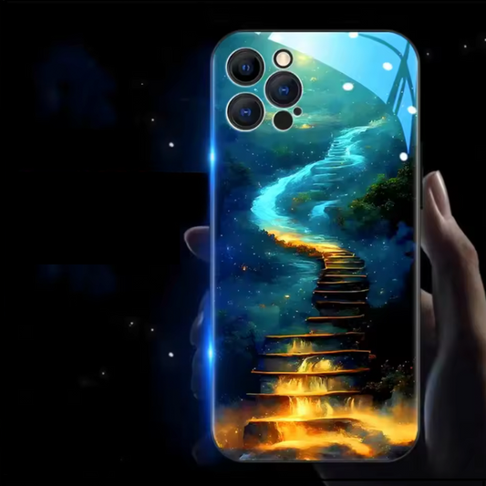 Handyhülle „Magische Treppe ins Licht“ – Mystik und Eleganz für dein iPhone
